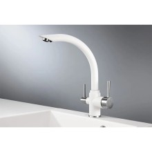 Смеситель для кухни с подключением к фильтру Granula арктик 2304wh