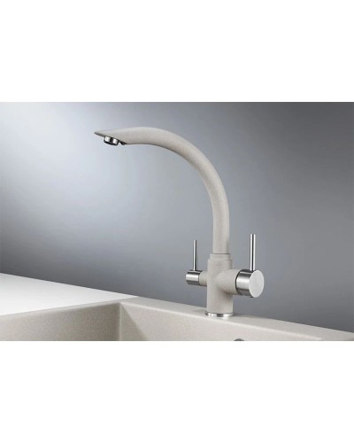 Смеситель для кухни с подключением к фильтру Granula базальт 2304bt