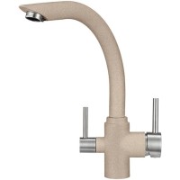 Смеситель для кухни с подключением к фильтру Granula песок 2304sa