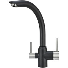 Смеситель для кухни с подключением к фильтру Granula черный 2304bl