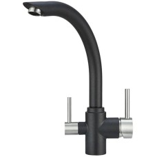 Смеситель для кухни с подключением к фильтру Granula шварц 2304sv