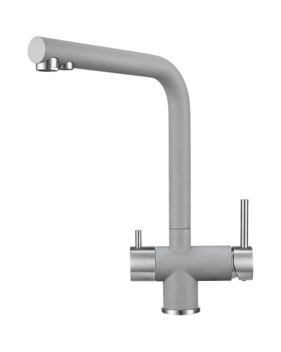 Смеситель для кухни с подключением к фильтру Granula алюминиум 2305al