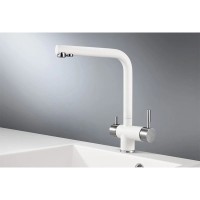 Смеситель для кухни с подключением к фильтру Granula арктик 2305wh