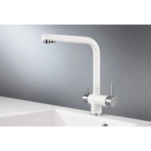 Смеситель для кухни с подключением к фильтру Granula арктик 2305wh