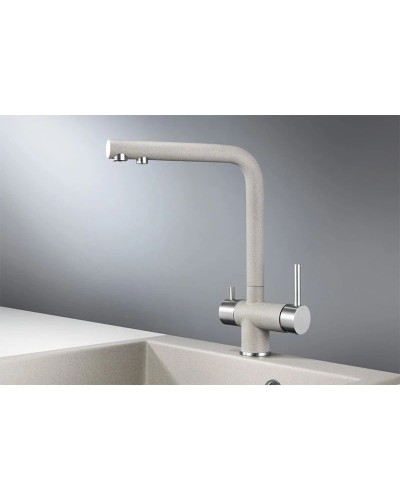 Смеситель для кухни с подключением к фильтру Granula базальт 2305bt