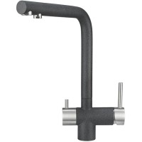 Смеситель для кухни с подключением к фильтру Granula графит 2305bg