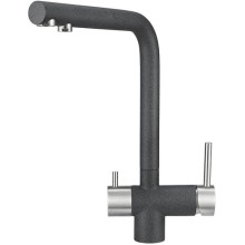 Смеситель для кухни с подключением к фильтру Granula графит 2305bg