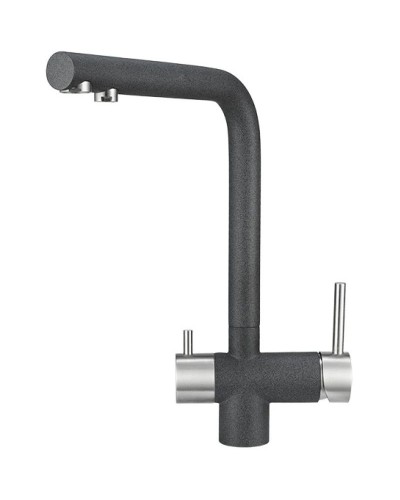 Смеситель для кухни с подключением к фильтру Granula графит 2305bg