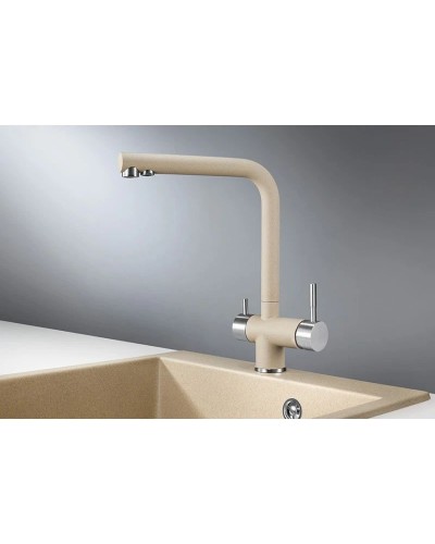 Смеситель для кухни с подключением к фильтру Granula песок 2305sa