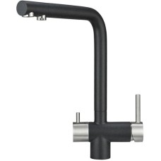 Смеситель для кухни с подключением к фильтру Granula черный 2305bl