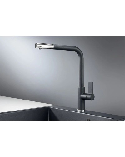 Смеситель для кухни Granula шварц 2501sv