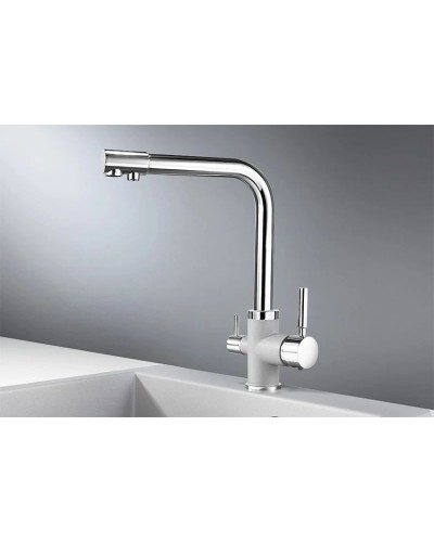 Смеситель для кухни с подключением к фильтру Granula алюминиум 3015al