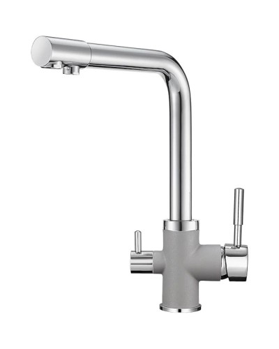 Смеситель для кухни с подключением к фильтру Granula алюминиум 3015al