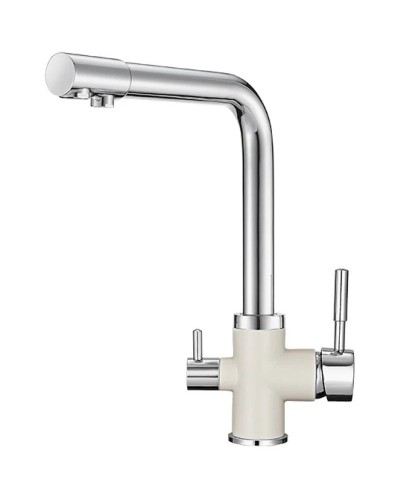 Смеситель для кухни с подключением к фильтру Granula арктик 3015wh