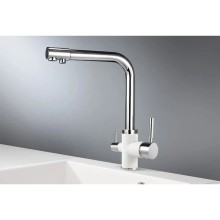 Смеситель для кухни с подключением к фильтру Granula арктик 3015wh