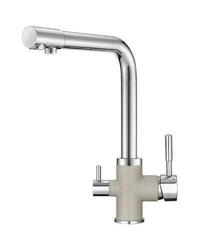 Смеситель для кухни с подключением к фильтру Granula базальт 3015bt