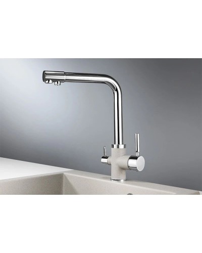 Смеситель для кухни с подключением к фильтру Granula базальт 3015bt