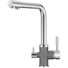 Смеситель для кухни с подключением к фильтру Granula графит 3015bg