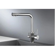 Смеситель для кухни с подключением к фильтру Granula графит 3015bg