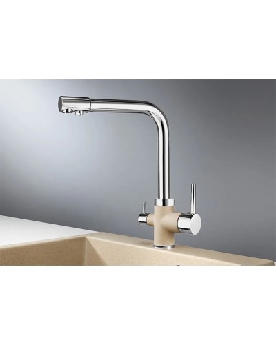 Смеситель для кухни с подключением к фильтру Granula песок 3015sa