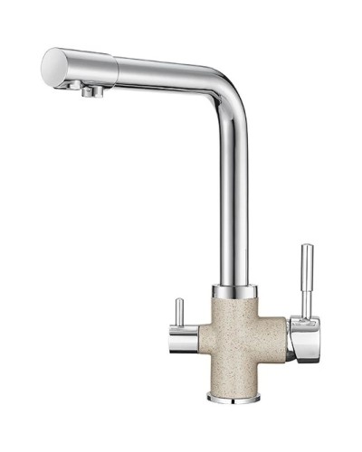 Смеситель для кухни с подключением к фильтру Granula пирит 3015pr