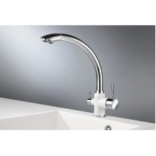 Смеситель для кухни с подключением к фильтру Granula арктик 3167wh