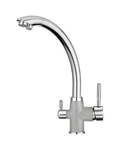 Смеситель для кухни с подключением к фильтру Granula базальт 3167bt