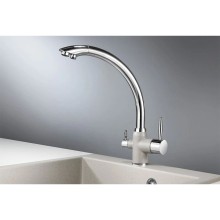 Смеситель для кухни с подключением к фильтру Granula базальт 3167bt