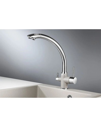 Смеситель для кухни с подключением к фильтру Granula базальт 3167bt