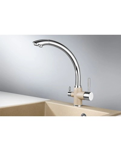 Смеситель для кухни с подключением к фильтру Granula песок 3167sa