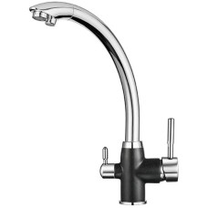 Смеситель для кухни с подключением к фильтру Granula черный 3167bl
