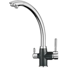 Смеситель для кухни с подключением к фильтру Granula шварц 3167sv