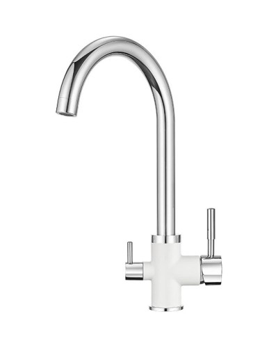 Смеситель для кухни с подключением к фильтру Granula арктик 3168wh