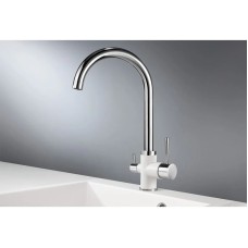 Смеситель для кухни с подключением к фильтру Granula арктик 3168wh