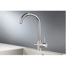 Смеситель для кухни с подключением к фильтру Granula базальт 3168bt