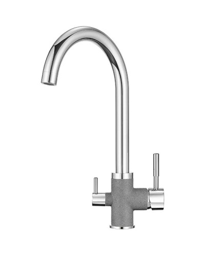 Смеситель для кухни с подключением к фильтру Granula графит 3168bg