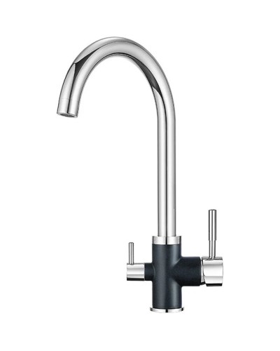 Смеситель для кухни с подключением к фильтру Granula шварц 3168sv