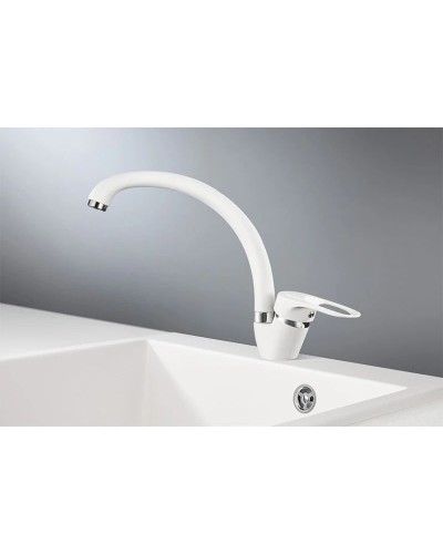 Смеситель для кухни Granula белый st03wh