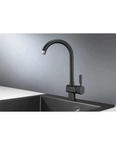 Смеситель для кухни Granula черный st31bl