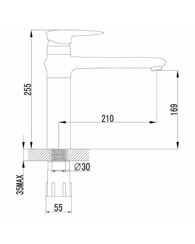 Смеситель для кухни Lemark Status LM4404C Хром