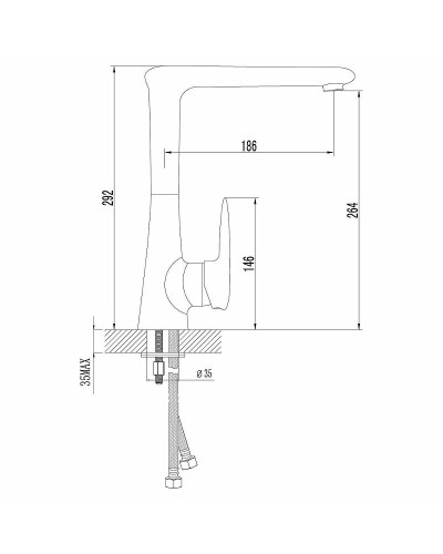 Смеситель для кухни Lemark Status LM4405C Хром