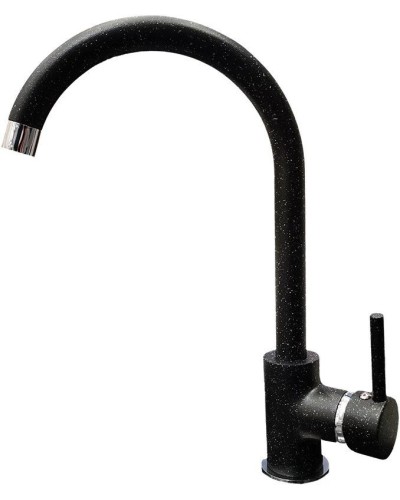 Смеситель для кухни GranFest черный 7651