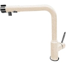 Смеситель для кухни с подключением к фильтру GranFest бежевый 7671