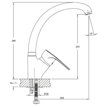 Смеситель для кухни GranFest красный марс 1024