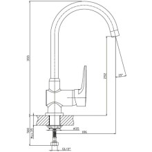 Смеситель для кухни GranFest салатовый 3023