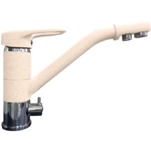 Смеситель для кухни с подключением к фильтру GranFest бежевый 2624-1
