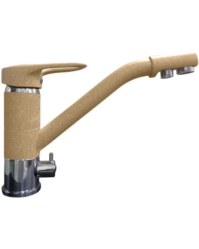 Смеситель для кухни с подключением к фильтру GranFest песок 2624-1