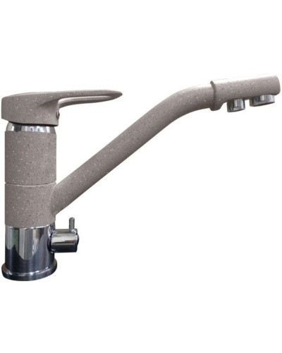 Смеситель для кухни с подключением к фильтру GranFest серый 2624-1