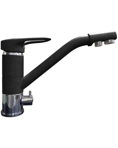 Смеситель для кухни с подключением к фильтру GranFest черный 2624-1