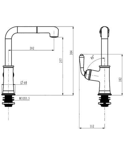 Смеситель для кухни Felice 0519 cromo 20.2x14.2 см